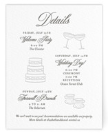 Infinite Letterpress Direction Cards