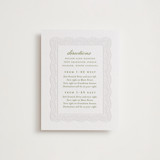 Chantilly Letterpress Direction Cards