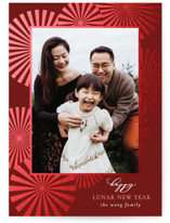 Lunar Burst Foil-Pressed Lunar New Year Cards