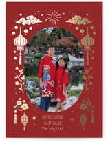 Happy Lunar New Year Foil-Pressed Lunar New Year Cards