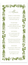 Ethereal gardens Letterpress Long Menus