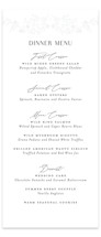 Delicately Letterpress Long Menus