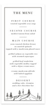 Mountain Pines Letterpress Long Menus