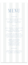 Subtle Stripes Letterpress Long Menus