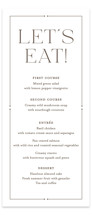 Quiet Luxury Letterpress Long Menus