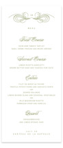 Love in the Afternoon Letterpress Long Menus