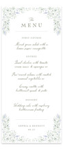 Delicate Vines Long Menus