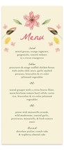 Romantic Tropical Wedding Long Menus