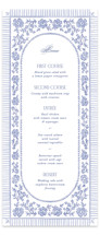 Embroidered Long Menus