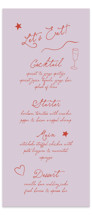 Whimsical Long Menus