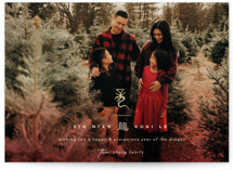 Lunar Dragon Pictograph Lunar New Year Cards