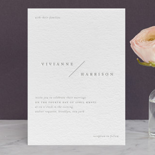 La Ligne Letterpress Wedding Invitations