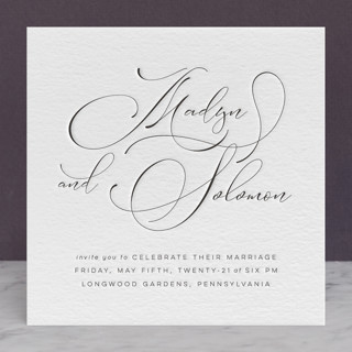 Waltz Letterpress Wedding Invitations