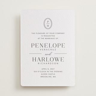 Cosmopolitan Letterpress Wedding Invitations