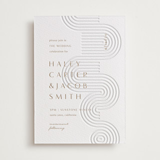 bonseki Letterpress Wedding Invitations