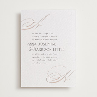 sway Letterpress Wedding Invitations