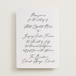 Ever classic Letterpress Wedding Invitations