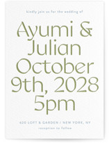 Letterpress Wedding Invitations