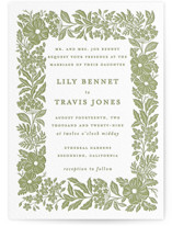 Ethereal gardens Letterpress Wedding Invitations