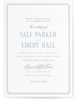 Hamptons Letterpress Wedding Invitations