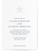 The Sea Letterpress Wedding Invitations
