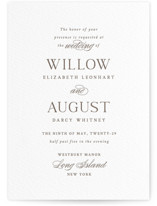 Willow Letterpress Wedding Invitations
