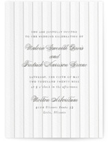 Striped Letterpress Wedding Invitations
