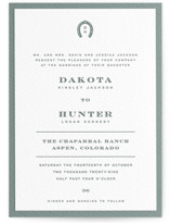 The Ranch Letterpress Wedding Invitations