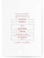 simply happy Letterpress Wedding Invitations