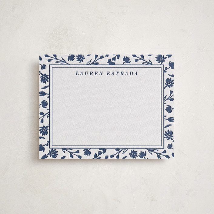 Pressed Frame Personalized Stationery by Oma N. Ramkhelawan Minted