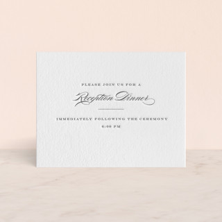 Charming Go Lightly Letterpress Reception Cards