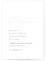 Initial Impression Letterpress Reception Cards
