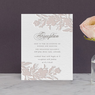 Garden Topper Letterpress Reception Cards
