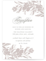 Garden Topper Letterpress Reception Cards