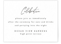 From us Letterpress Reception Cards