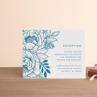 Belle Fleur Letterpress Reception Cards