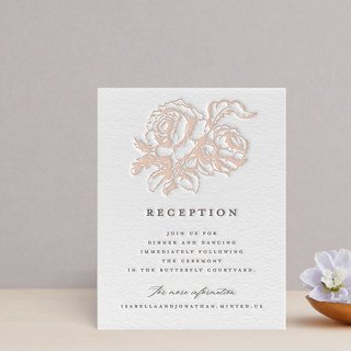 always and forever Letterpress Reception Cards