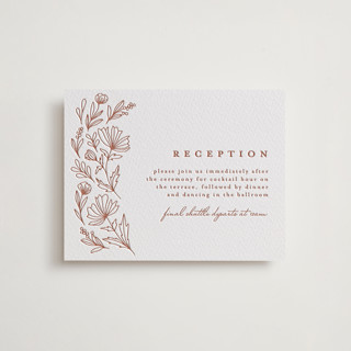 Pressed Botanicals Letterpress Reception Cards