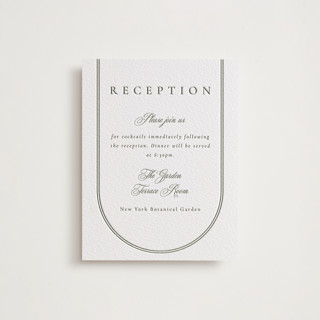 Classic Arch Letterpress Reception Cards