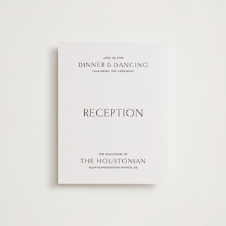 elegant Letterpress Reception Cards