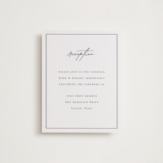 Court Letterpress Reception Cards