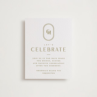 Gianna Letterpress Reception Cards