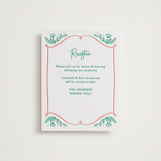 Sketch Letterpress Reception Cards