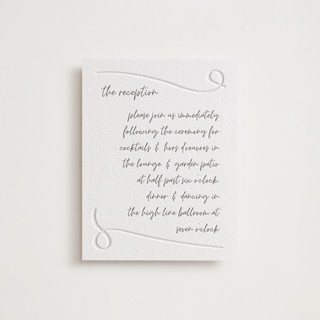 Artist Hand Letterpress Reception Cards