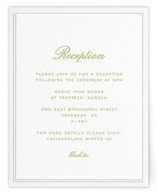 Letterpress Reception Cards