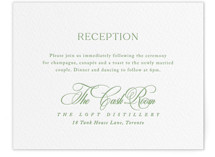 Letterpress Reception Cards