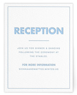 Letterpress Reception Cards