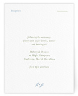 Letterpress Reception Cards