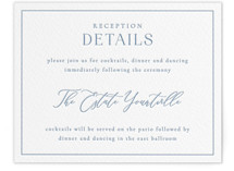 Simple Type Letterpress Reception Cards