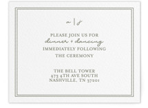 The Verdure Suite Letterpress Reception Cards